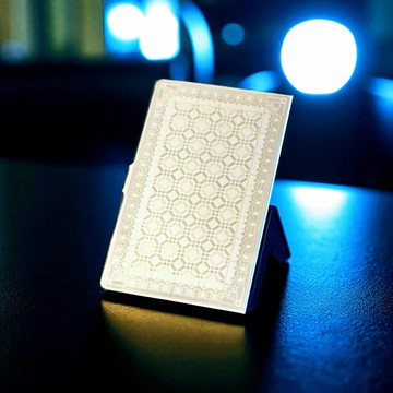 不鏽鋼花磚紋飾名片盒