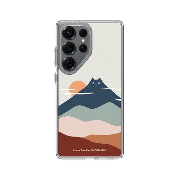 Galaxy S25 Ultra Clear 透明 - ilovedoodle (Lim Heng Swee) - Cat Landscape - Mountain 貓咪山