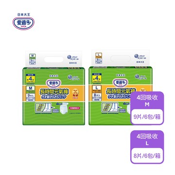 【日本大王】 愛適多-長時間元氣褲4回吸收M/L (6包/箱購)