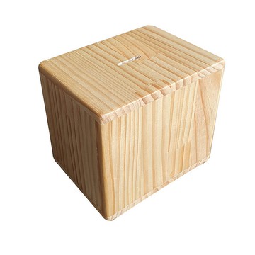 訂製品 全實木材質 只進不出存錢筒 CU096