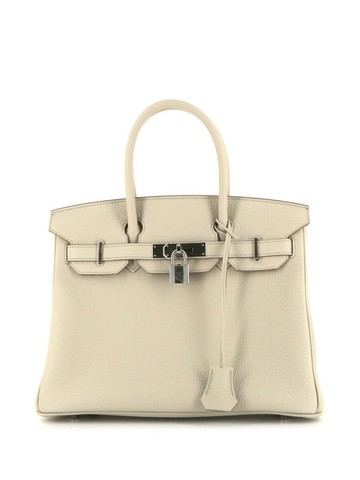 Hermès - 2022 pre-owned Birkin 30 handbag - women - Calf Leather - One Size - Grey
