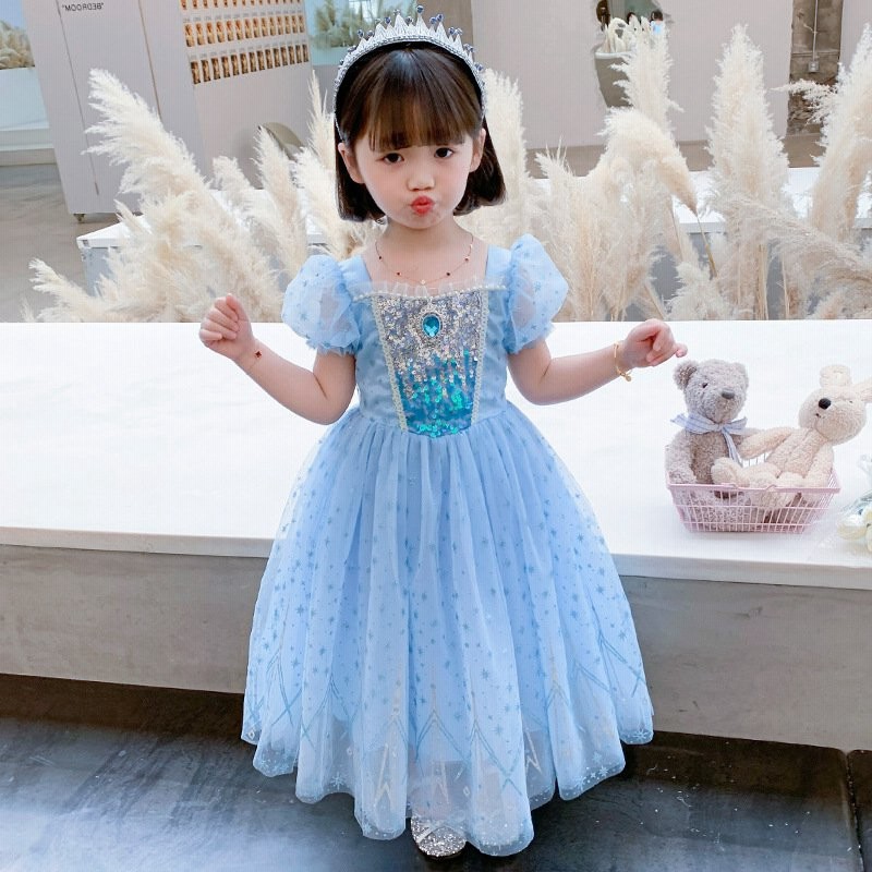 エルサ衣装 女の子ドレス 子供ワンピース ドレス クリスマス ディズニーラントアナと雪の女王 通販 Lineポイント最大0 5 Get Lineショッピング