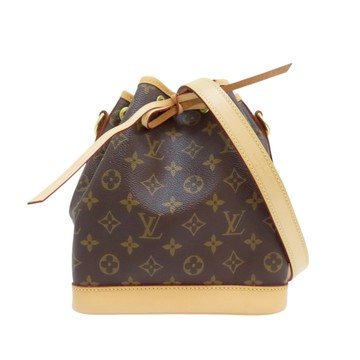 【二手名牌BRAND OFF】LOUIS VUITTON LV 路易威登 棕色 原花 帆布 NOE BB 肩背包 水桶包 M40817