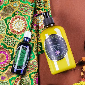 薄荷舒活保養組 木-身體乳液/按摩精油