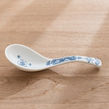祥瑞系列 染付瓔珞紋 湯匙