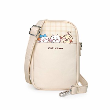 吉伊卡哇 斜背小包 杏色