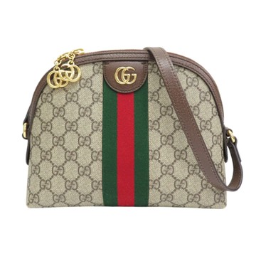 GUCCI 古馳 烏木色 GG Supreme帆布 Ophidia 肩背包 499621 【二手名牌BRAND OFF】