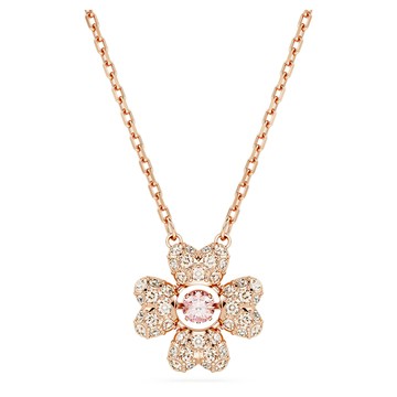 Idyllia 鏈墜, 幸運草, 白色, 鍍玫瑰金色調