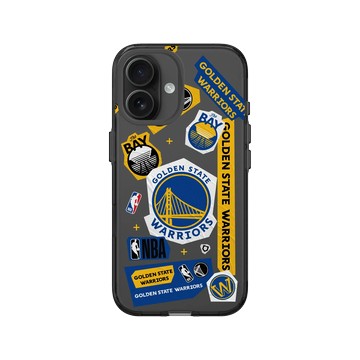 iPhone 16 Clear (相機按鈕) 酷墨灰 - NBA - 拼貼系列-金州勇士 Golden State Warriors - Collage