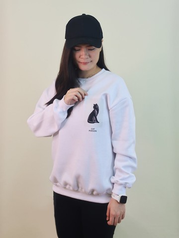 ZJ落肩微寬鬆大學T 貓款徽章系列繪圖設計 台灣製造MIT