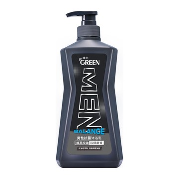 綠的男性抗菌沐浴乳650ml控油沉穩麝香