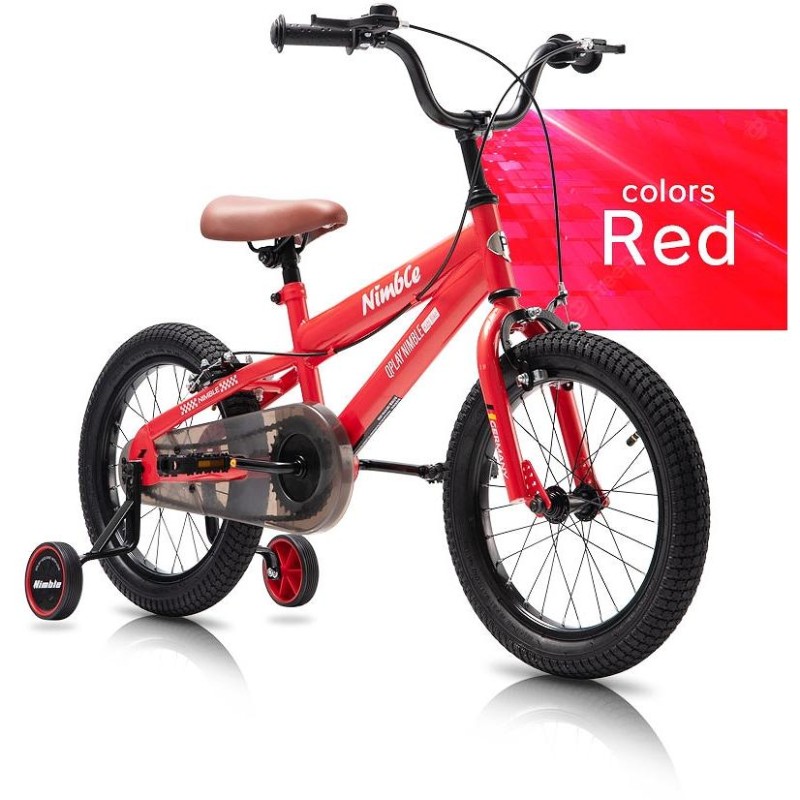 子供用自転車 16インチ Q play Nimble16 補助輪付き シンプル