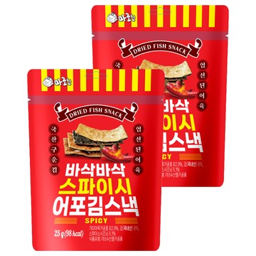 MAROCHIP 烤魚餅海苔脆片 辣味  25g  2個