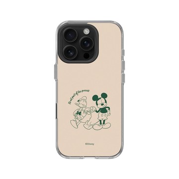 iPhone 16 Pro Clear Case（相機按鈕） 透明 - 迪士尼-米奇 Mickey - 米奇與唐老鴨 - 碰拳
