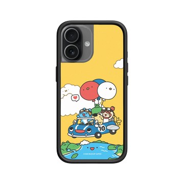 iPhone 17 Mod NX -邊框背蓋組合 (相機按鈕) 黑 - 貓貓蟲咖波 Bugcat Capoo - 10th 貓蟲世界探險去
