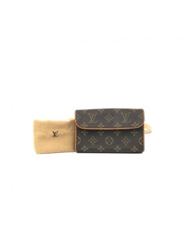 louis vuitton 棕色 Florentine 老花帆布塗層腰包
