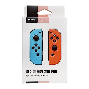 HOHOO Nintendo Switch Joy-Con TPU 透明果凍保護套 2個  單一商品  透明色  1組