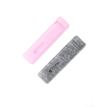 WITSPAL 唯賜寶 羊毛氈筆套 2入 (甜蜜粉x1+質感灰x1)