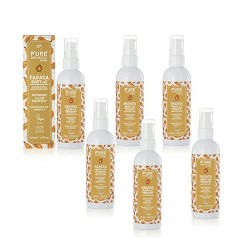 【澳洲Pure Papayacare】木瓜嬰兒油含金盞花(6入組 125ml/瓶)