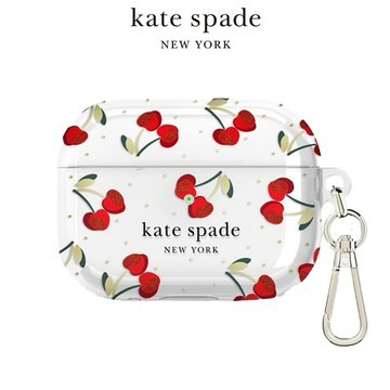 kate spade AirPods Pro 1/2 代 耳機保護殼套 嬌豔櫻桃｜俏皮櫻桃  防刮抗摔｜送禮推薦