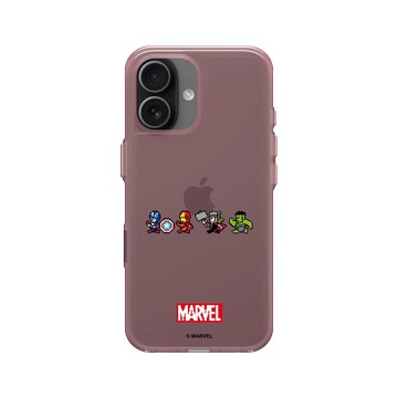 iPhone 17 Clear (相機按鈕) 晶醺玫 - 迪士尼-漫威 Marvel - 漫威英雄-8Bit版