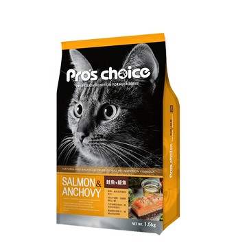[福壽] Pro's Choice博士巧思 貓食專業配方1.5kg-鮭魚+鯷魚口味