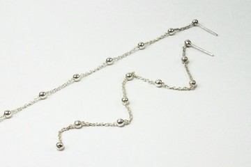 【純銀系列】 百搭款 段落珠珠耳環