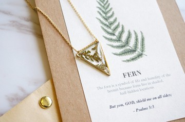 森林系頸鍊 | 植物 押花 | 聖誕禮物 生日禮物 心思禮物 寄語