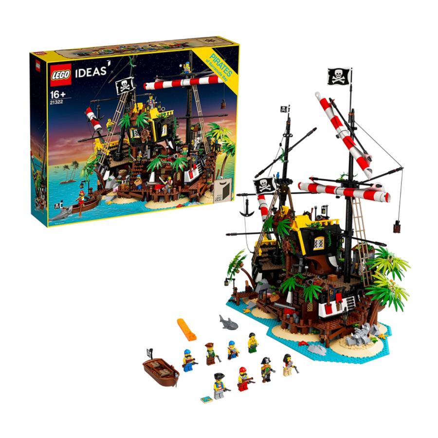 レゴ LEGO アイデア 赤ひげ船長の海賊島 21322 大人レゴ 海賊船