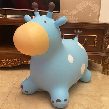 兒童充氣跳跳馬加大加厚寶寶音樂跳跳鹿精靈跳跳馬無毒玩具幼兒園