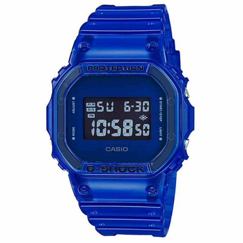 CASIO G-SHOCK 限定 Color Skeleton Series デジタル 腕時計 ブルー ...