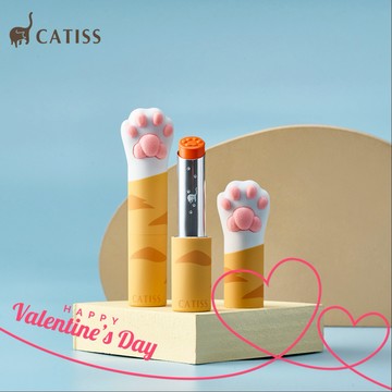 🚚快速出貨 妳是溫暖小太陽 【CATISS】 貓掌護唇膏 橘貓潤色粉橘 3g 520 我愛你