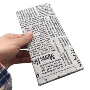 原創日式歐男女式長款手工布藝錢包復古個性報紙森系錢夾禮物包郵