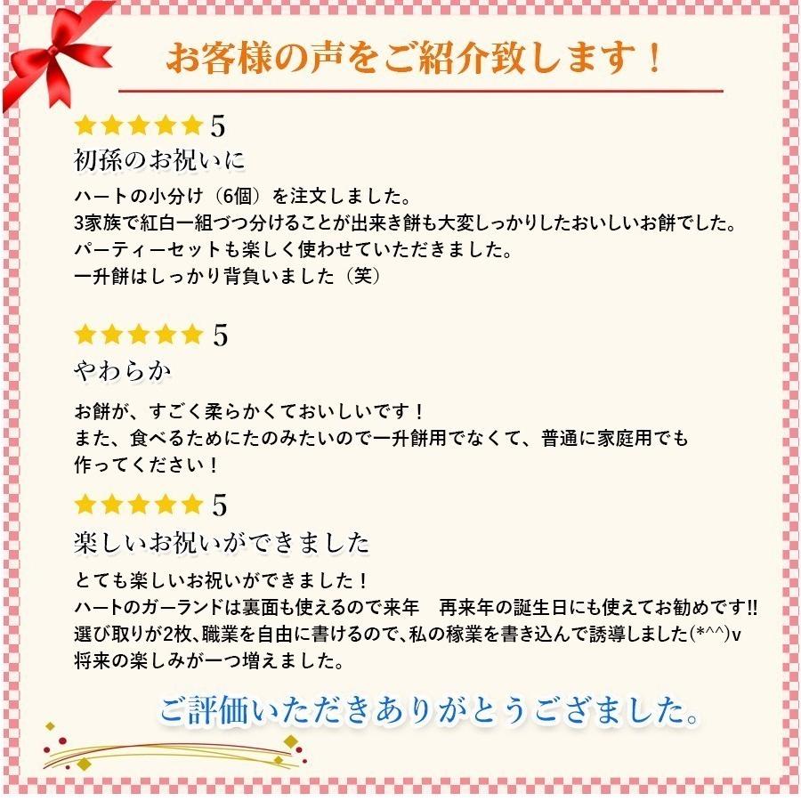 一升餅＆一升米  [リュック巾着付き記念プレート お祝いパーティーセット付き] 毎日製造 老舗だから出来る