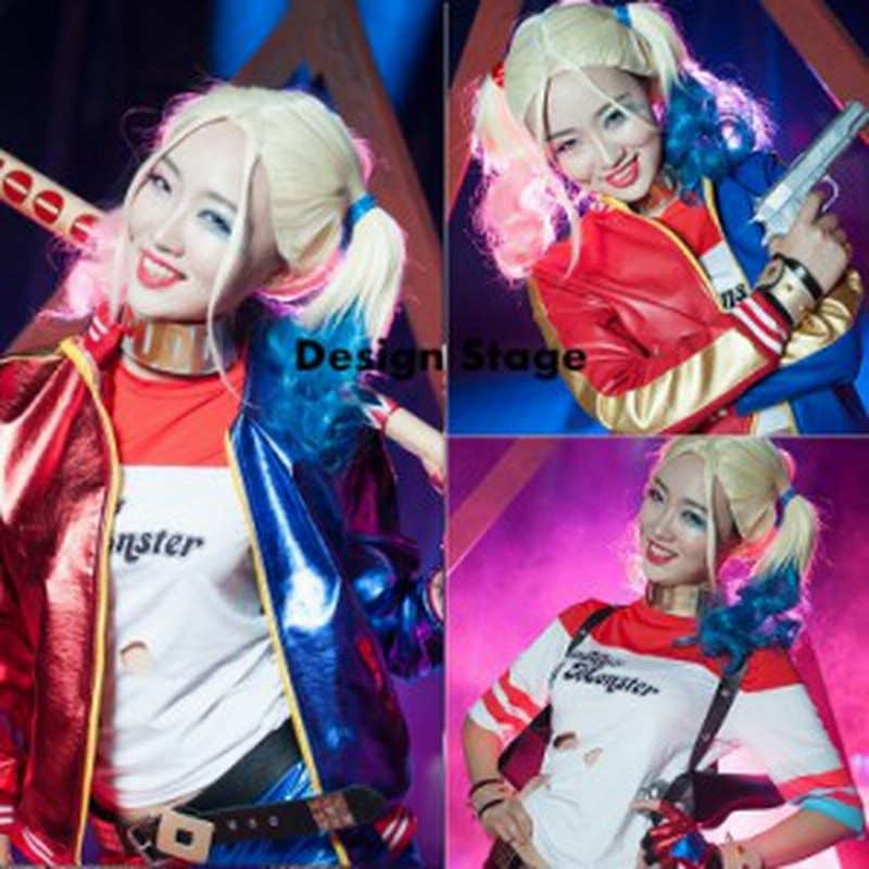 スーサイド スクワッド ハーレイ クイン 風 Suicide Squad Harley Quinn コスチューム コスプレ 衣装 仮装 アニメ ハロウィン C348 通販 Lineポイント最大1 0 Get Lineショッピング