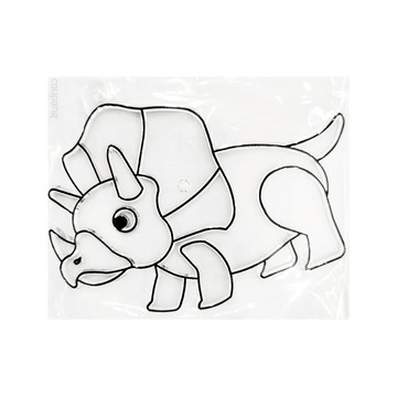 AMOS 阿摩司 壓克力模型版 S49 三角龍 適用年齡三歲以上  1個