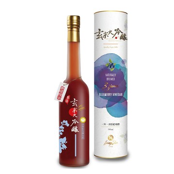 玄米大吟釀 【玄米大吟釀】果香-清甜藍莓醋(嚴選3年) 500ml/罐