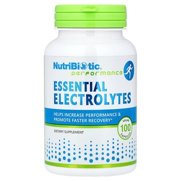 NutriBiotic, 表現提升，必需電解質，100 粒全素膠囊