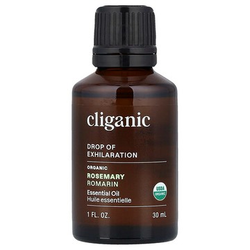 Cliganic, Drop of Exhilaration™，有機迷迭香精油，1 液量盎司（30 毫升）