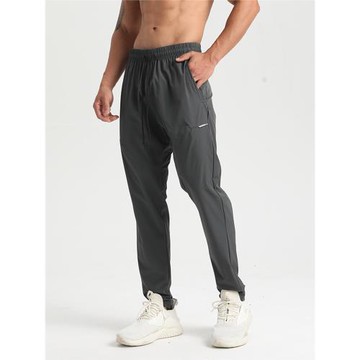 春夏新款運動褲男士健身訓練褲彈力修身透氣速干跑步薄款衛褲