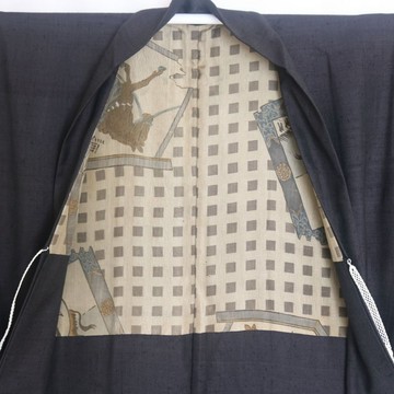 復古日本製男士長版羽織 | 深海軍藍和服外套