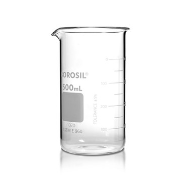 《BOROSIL》高型燒杯 具嘴 Beaker, Tall form, with spout