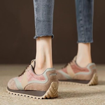 顯瘦顯腳小丨YUN DUAN丨時尚復古德訓鞋女款真皮休閑運動鞋阿甘鞋