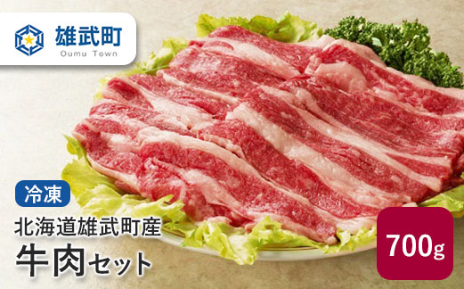 北海道雄武町産　牛肉セット（冷凍）(牛バラ肉700g)