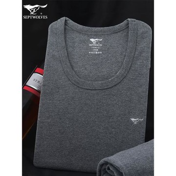 七匹狼男士秋衣秋褲一套裝純棉薄款線衣線褲保暖內衣褲土襯衣襯褲