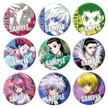 🔥好物優選🔥HUNTER×HUNTER全職獵人徽章 西索奇犽伊路米動漫吧唧鐵底胸章J