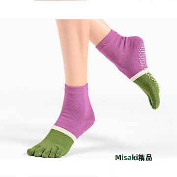 【特殺】MEIKAN美看五指瑜伽襪普拉提健身運動短襪分指家居地板防滑五趾襪威-Misaki精品
