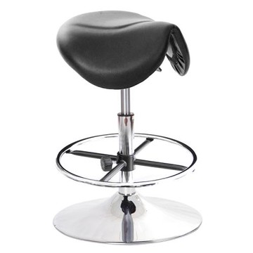 GXG 立體泡棉 小馬鞍 工作椅  喇叭座+踏圈款   TW-81T7 K