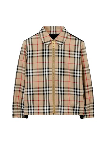 BURBERRY CHILDREN Vintage check cotton full-zip jacket Boy