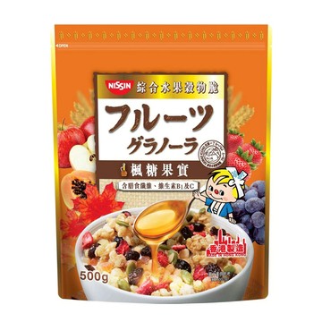 日清楓糖果實混合水果穀物脆500g